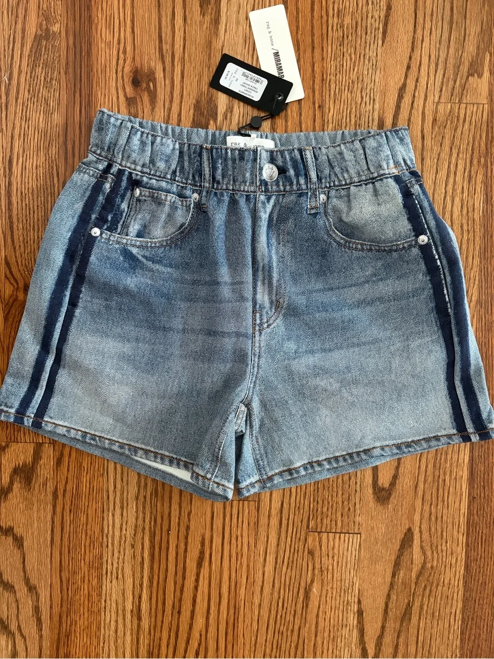 NWT rag & bone Miramar Cotton Terry Track Shorts XS Coney